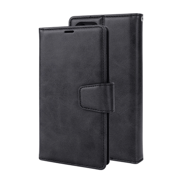 Samsung Galaxy S24 Ultra Compatible Case Cover With 2-in-1 Detachable Magnetic Flip Leather Wallet - Black